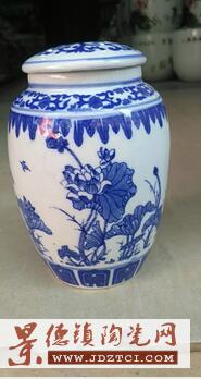 青花陶瓷罐 定制订做青花陶瓷罐