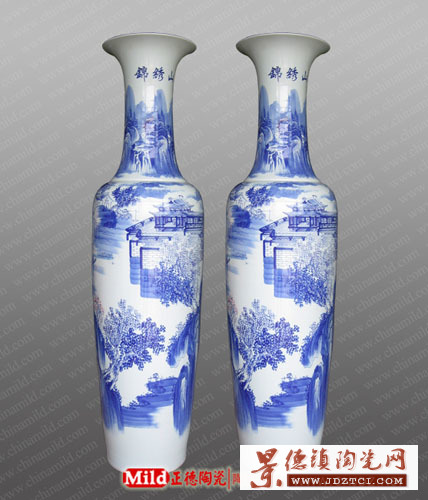 锦绣山河大花瓶 2.2m陶瓷大花瓶