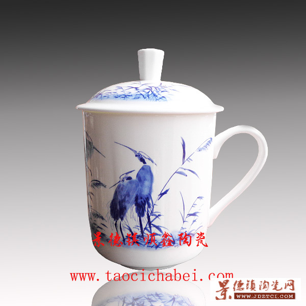 鹭栖陶瓷茶杯