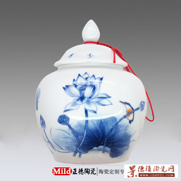 厂家供应陶瓷茶叶罐 定制各种罐子
