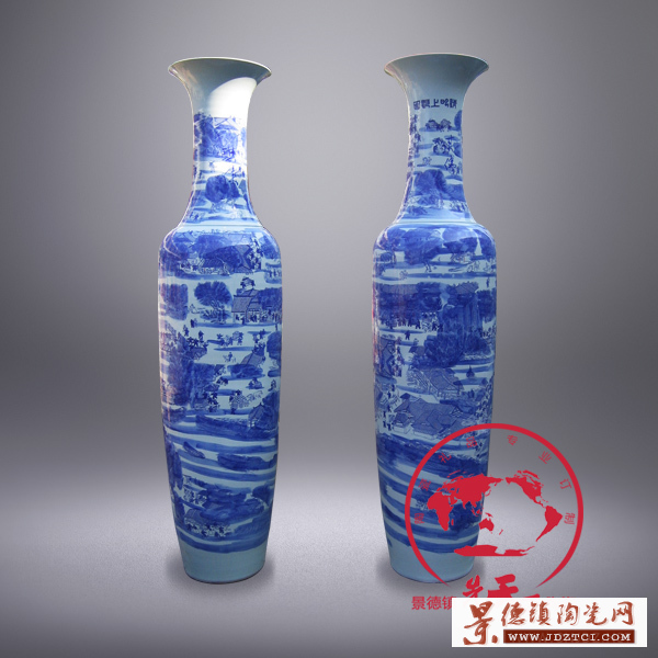 景德镇陶瓷花瓶 礼品陶瓷花瓶 装饰陶瓷花瓶
