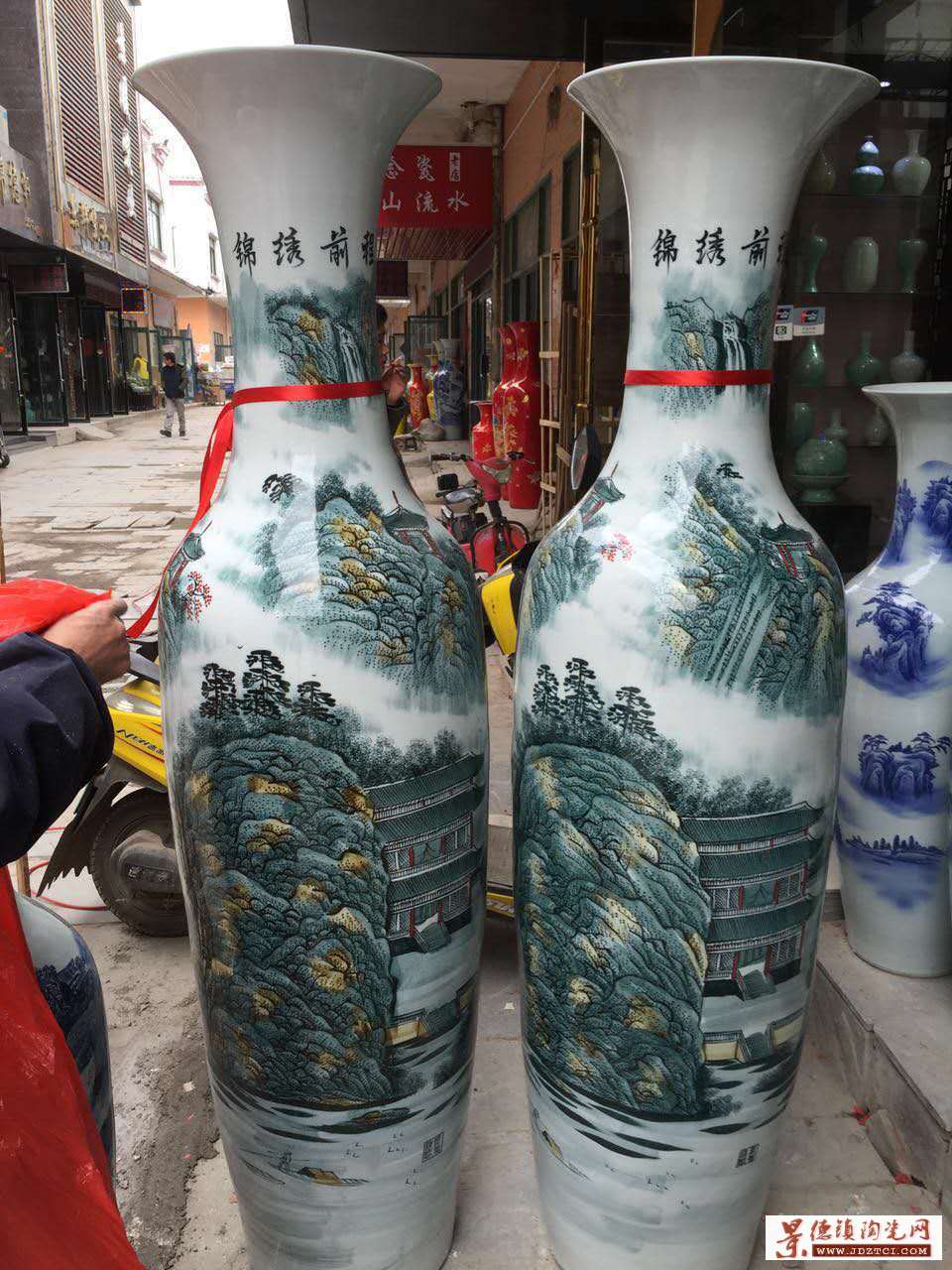 上海1.8米、2米及其他规格陶瓷落地大花瓶