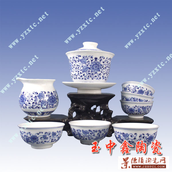 家用陶瓷茶具 7头双层陶瓷茶具 低价陶瓷茶具