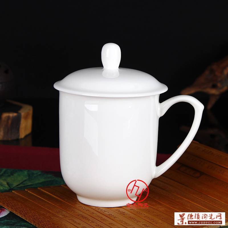 景德镇国徽陶瓷办公茶杯