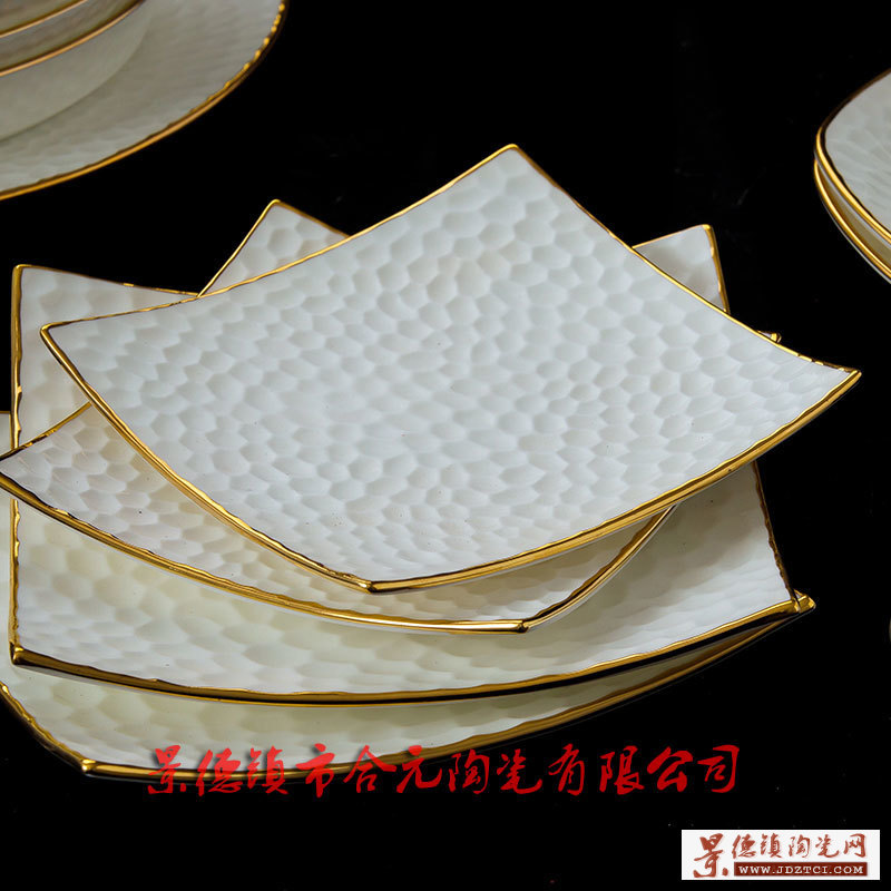陶瓷餐碗盘碟套装定制酒店logo