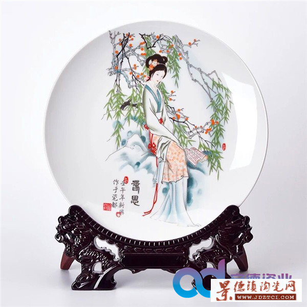 景德镇手绘陶瓷纪念盘