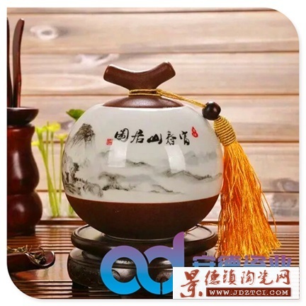 景德镇陶瓷茶叶罐定制茶叶罐批发