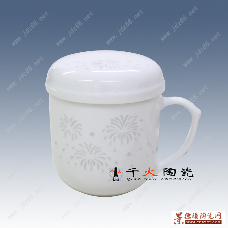 陶瓷茶杯图片 陶瓷办公杯定制